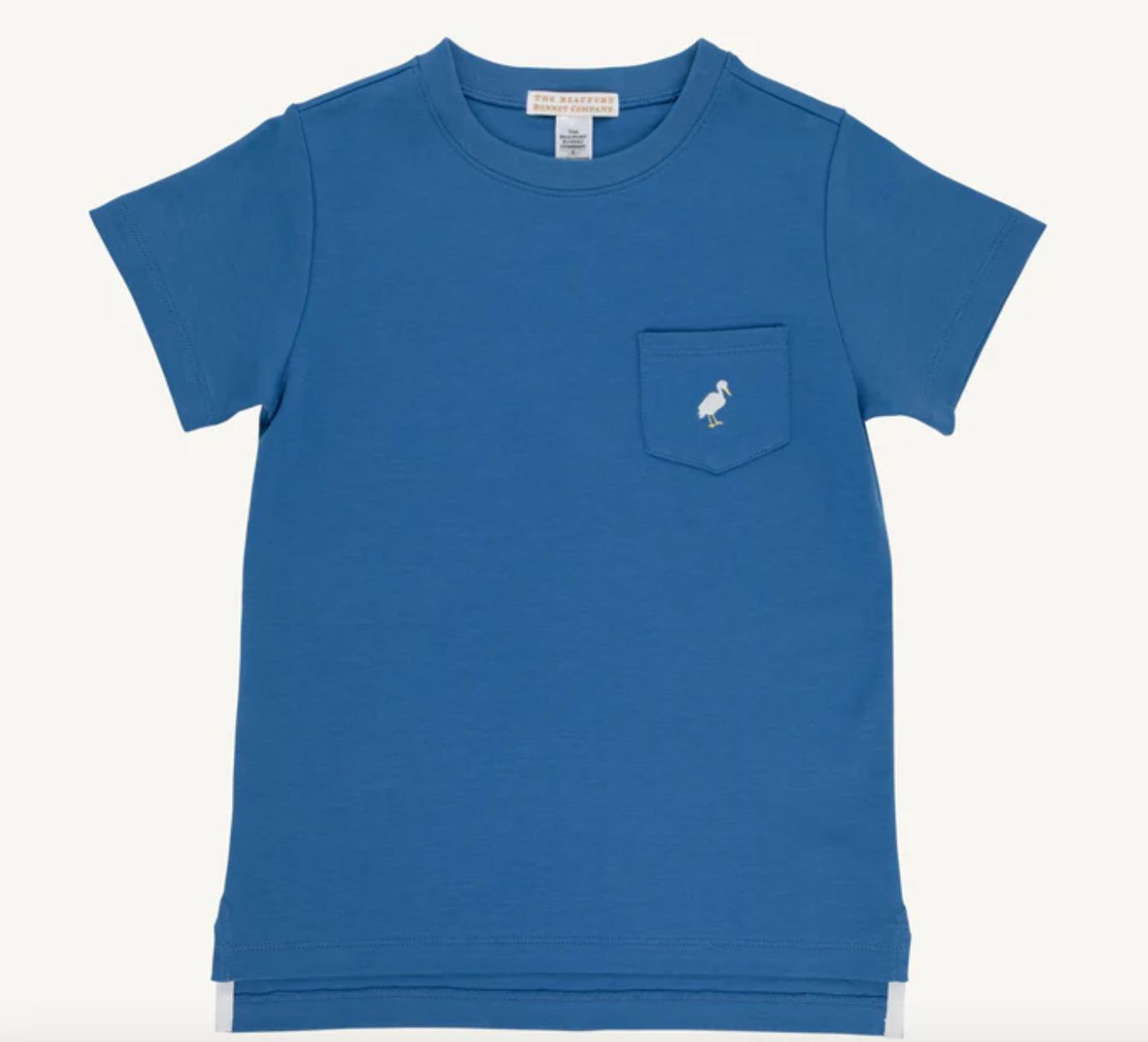 LS Carter Crewneck Seashore Sherbet with Buckhead Blue Stork main image 1
