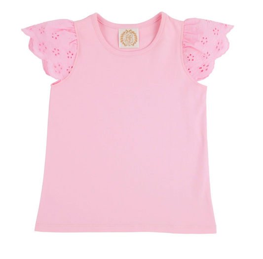 Ellen's Eyelet Top - Romany Rose
