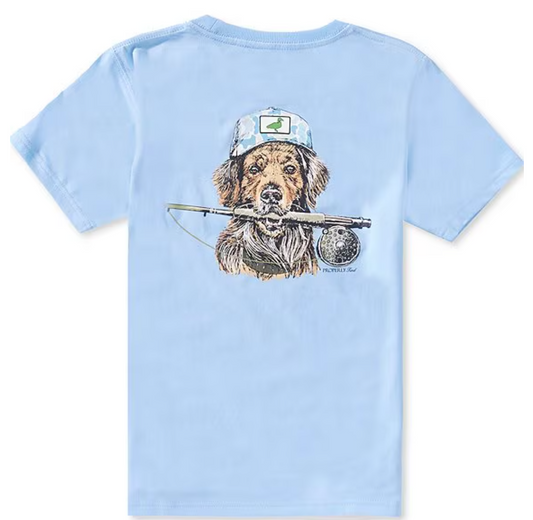 Boys Fishing Buddy SS - Light Blue