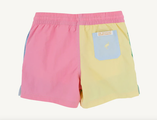 Country Club Colorblock Trunk - Grace Bay Green