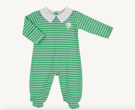 Rock Me Romper - Gibson Island Green