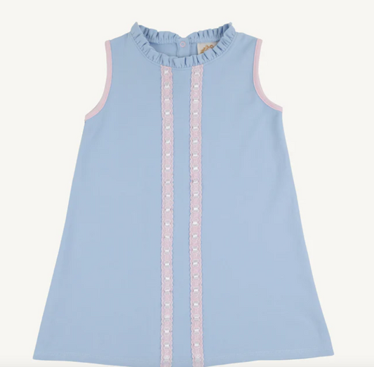 Lizzie's Luxe Leisure Dress - Beale Street Blue