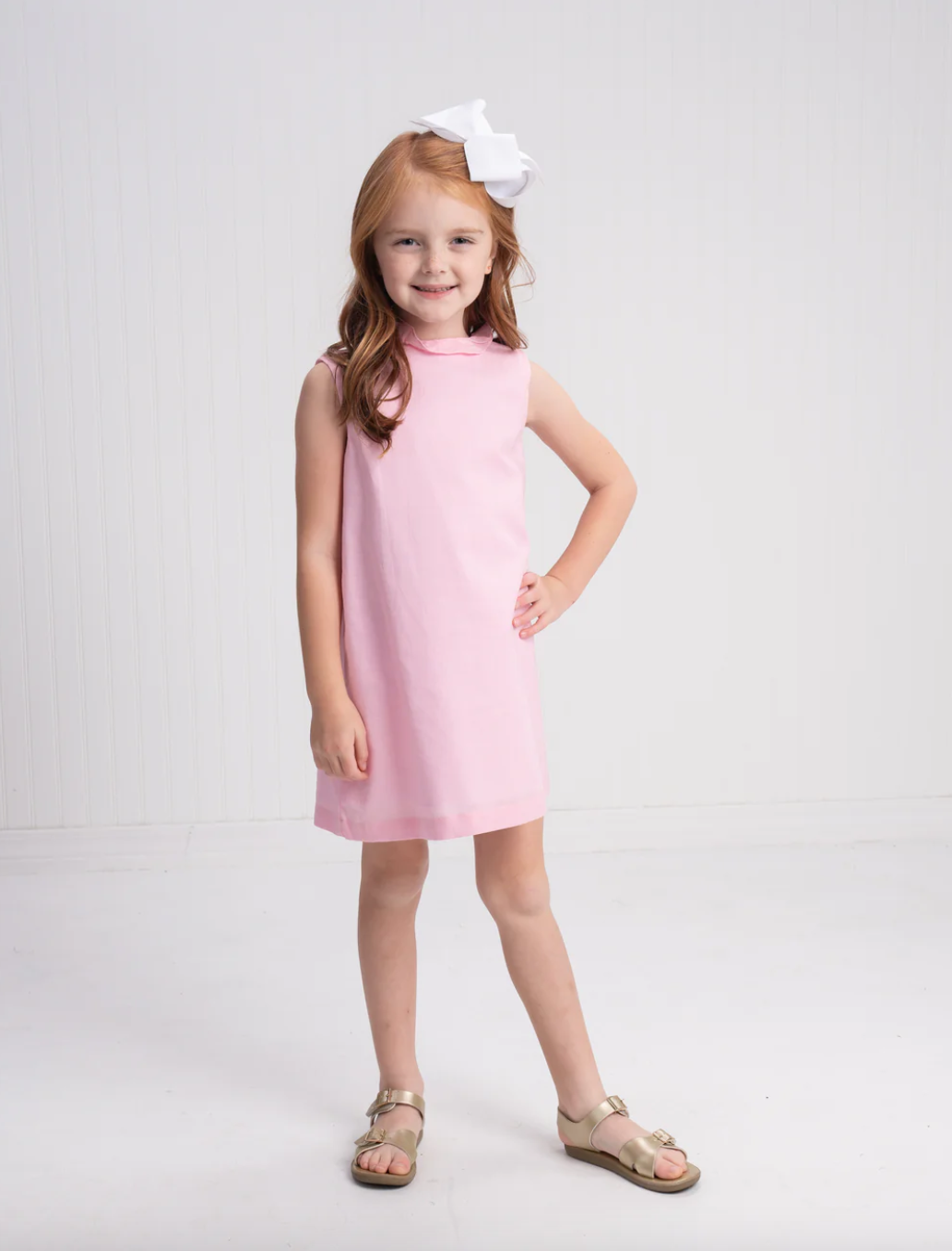Karla Pink Linen Dress