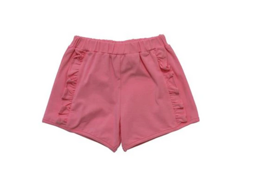 Knit Ruffle Shorts - Pink