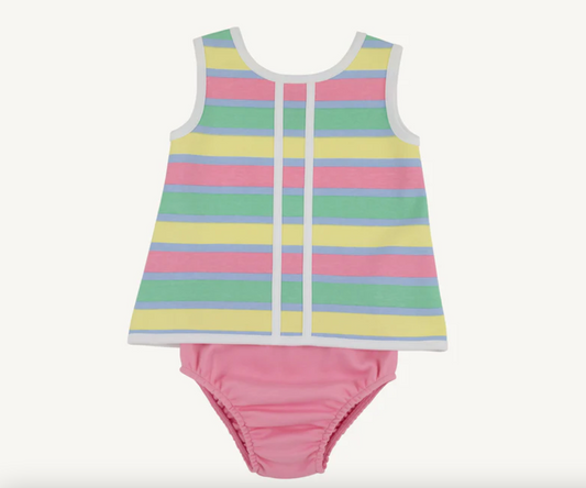 Mary Sims Bloomer Set - Samford Stripe