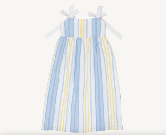 Macie Midi Dress - Seersucker