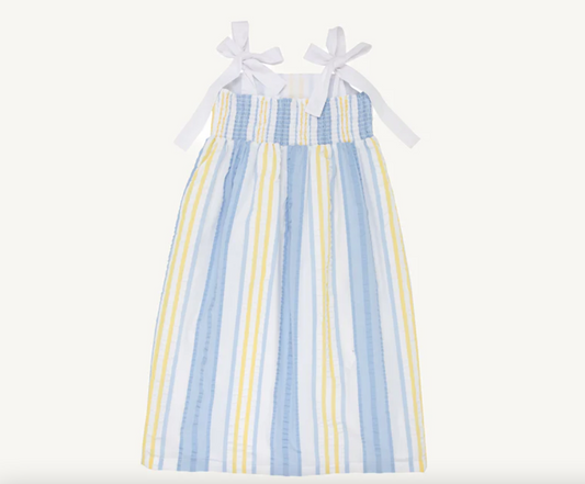 Macie Midi Dress - Seersucker