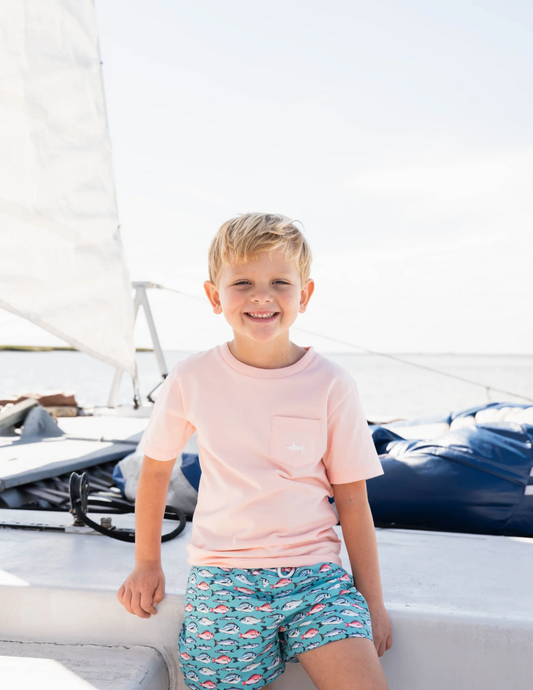 Offshore Boat SS Graphic T-Shirt - Salmon