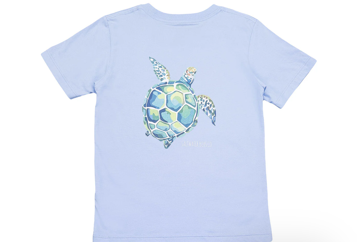 Sea Turtle SS Graphic T-Shirt - Blue