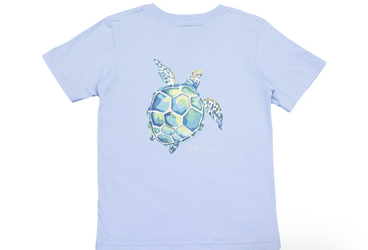 Sea Turtle SS Graphic T-Shirt - Blue