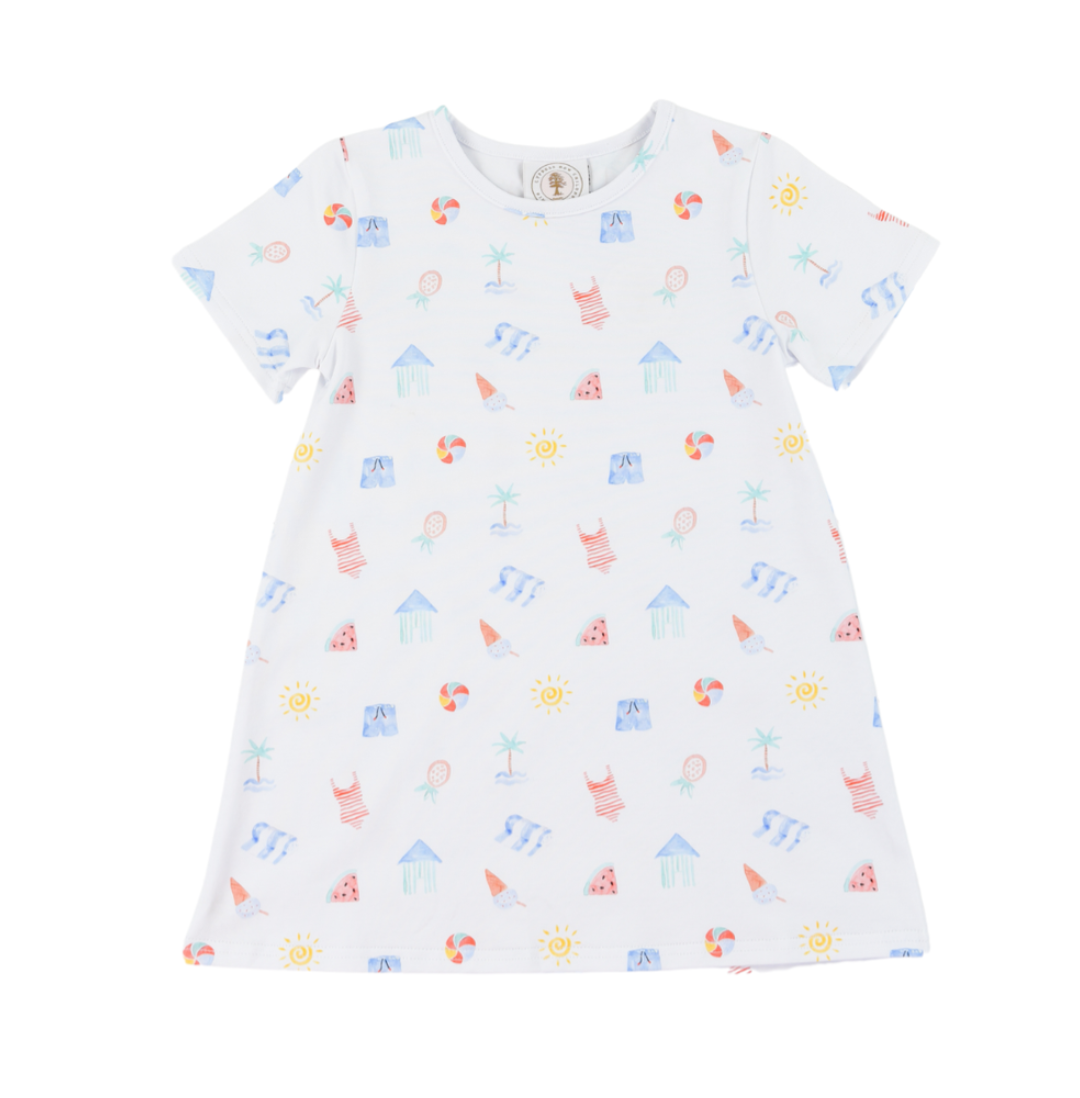 Saltwater Soiree Susie Swing Dress