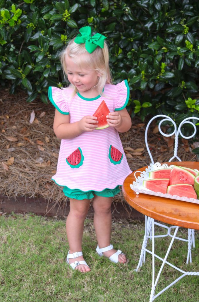 One In A Melon Bloomer Set