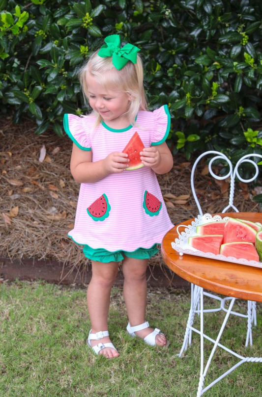 One In A Melon Bloomer Set