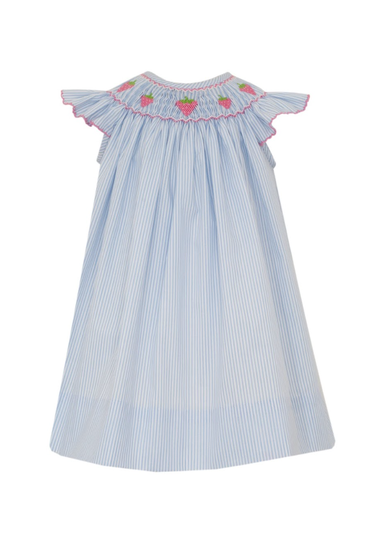 Blue Stripe Angel Wing Bishop - Strawberry