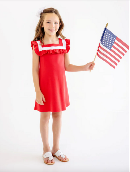 Darla Dress - Richmond Red