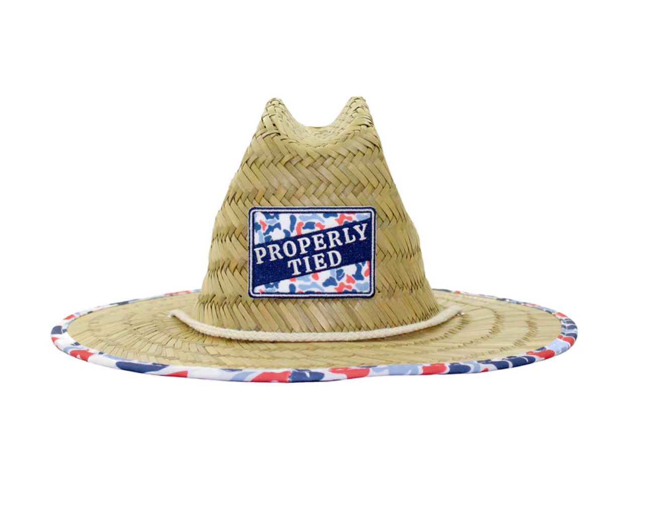 Boys Cabo Straw Hat - Americana Camo