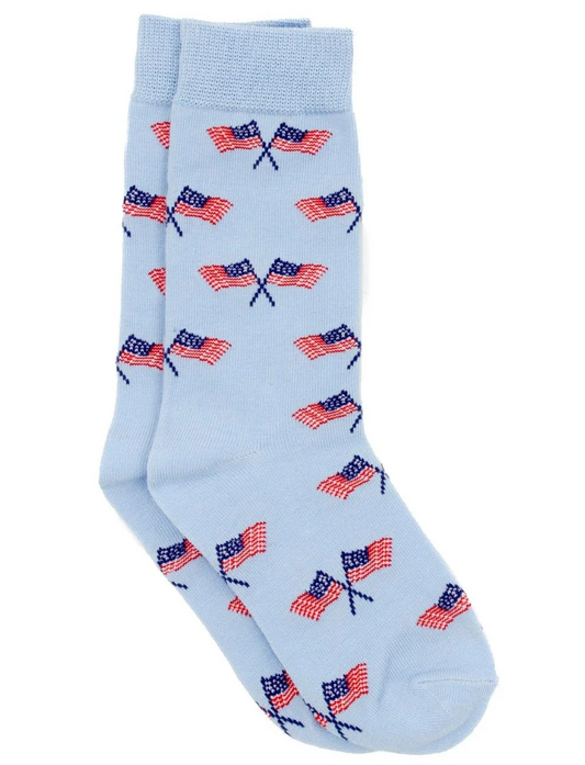 Boys Lucky Duck Socks - Freedom Flag