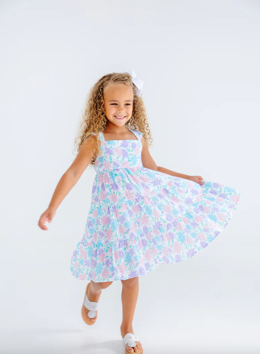 Tristen Tiered Dress - Glastonbury Blooms