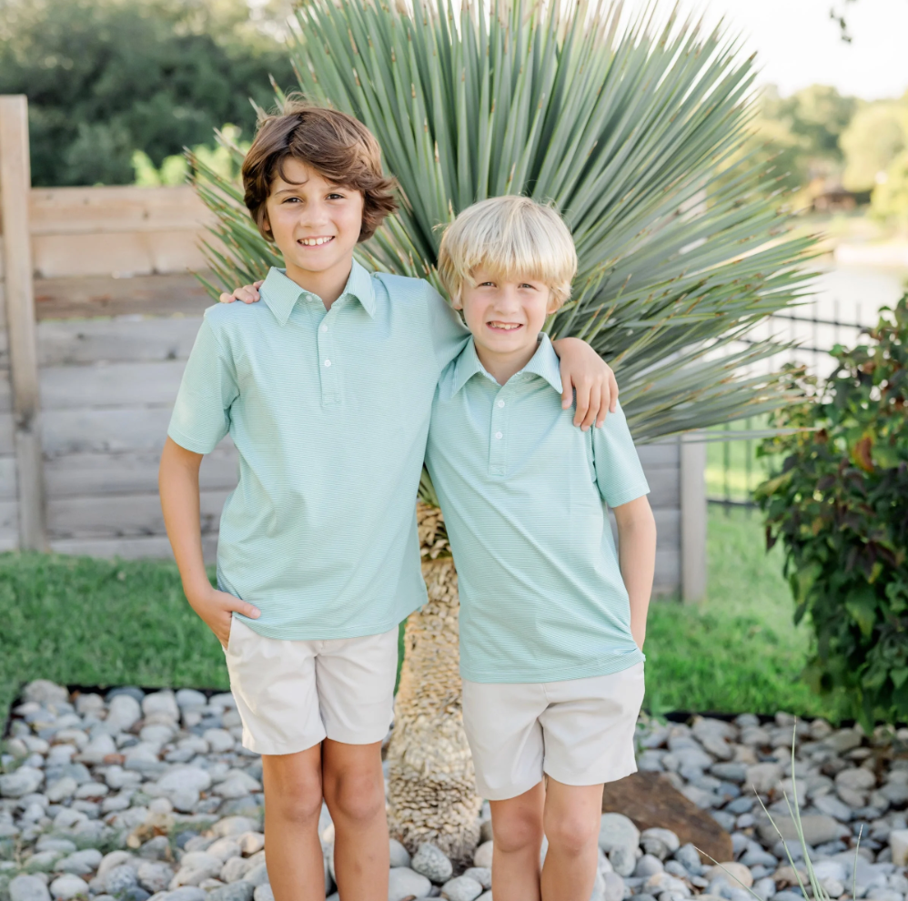 Will Green Stripe Polo