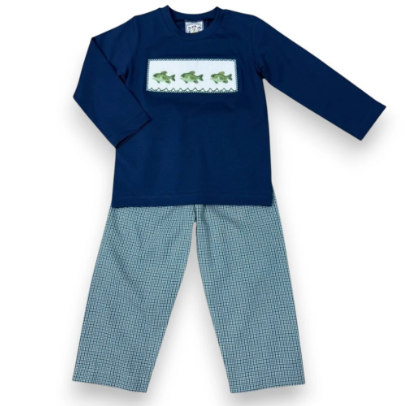 Reelin' Them In Smocked Pant Set
