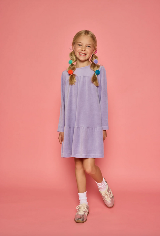 Lisle Lavender Velour Dress