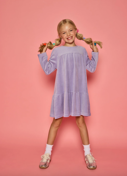 Lisle Lavender Velour Dress
