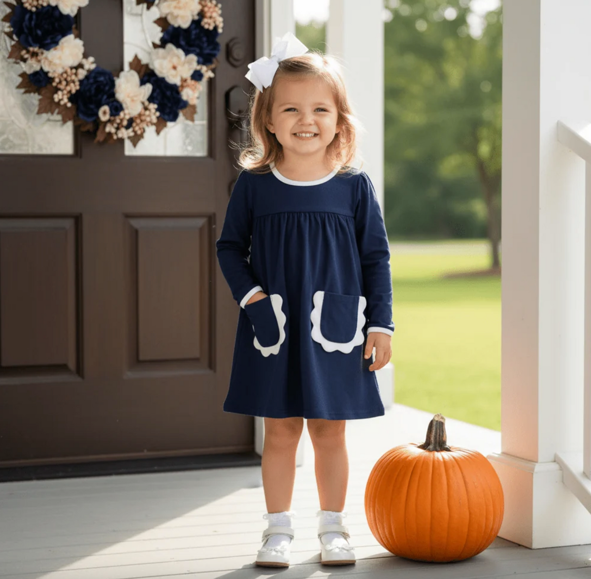 Izzie Dress - Navy