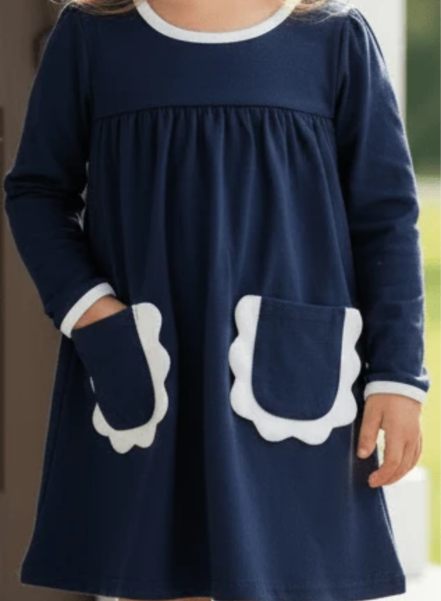 Izzie Dress - Navy