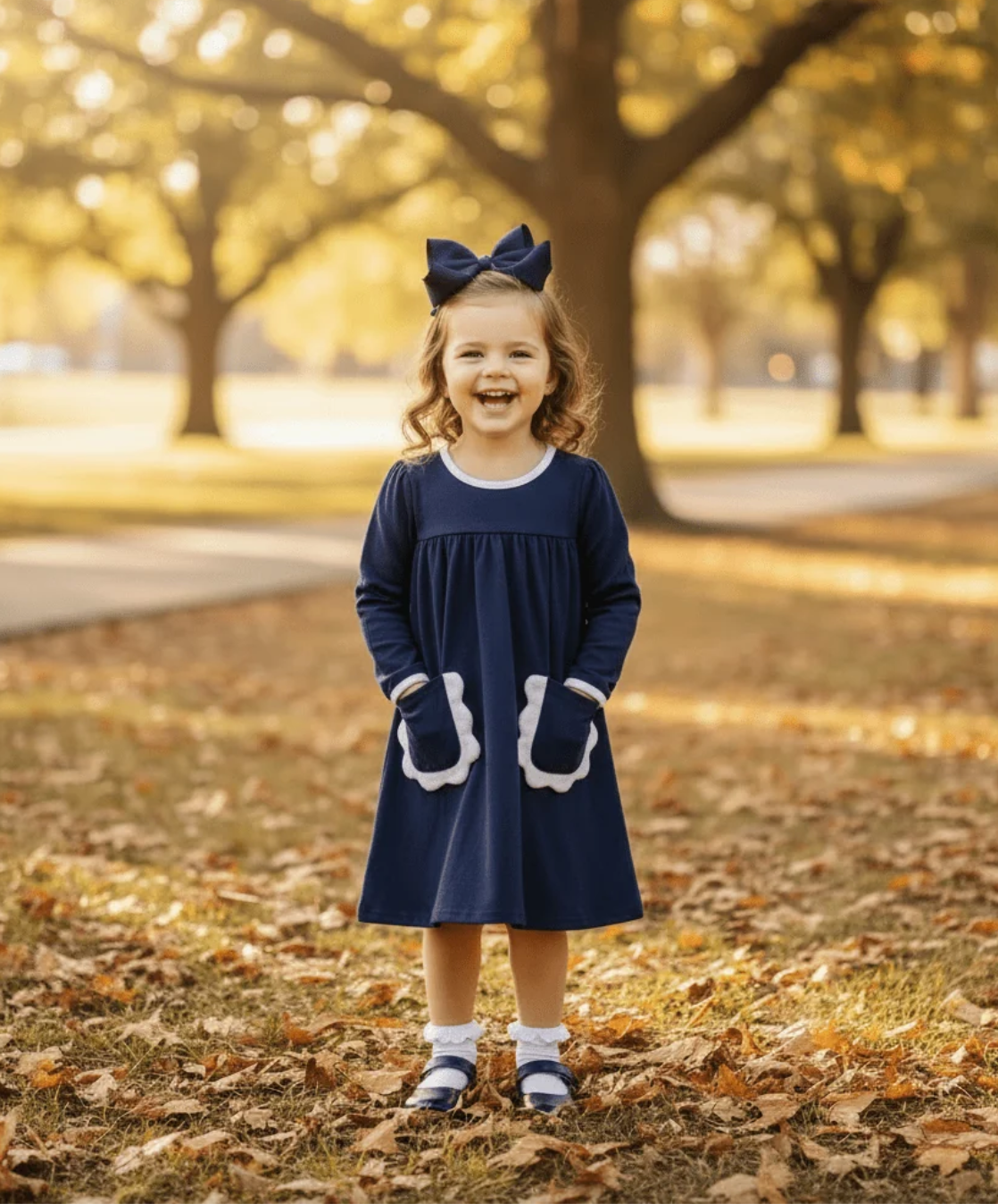 Izzie Dress - Navy