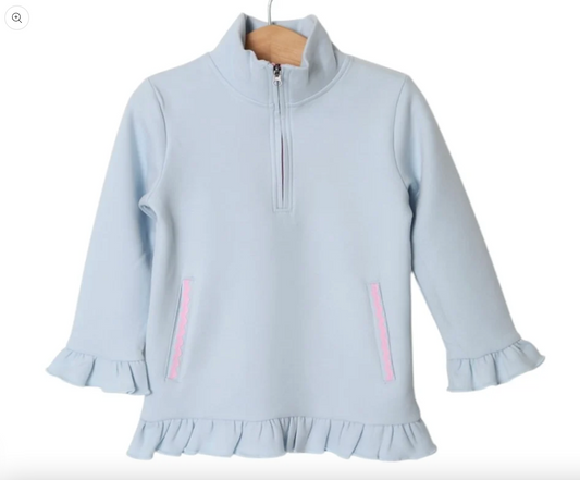 Nora 1/4 Zip Pullover - Blue