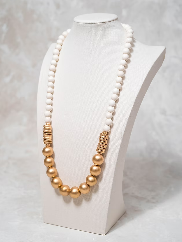 Stephanie Necklace - White