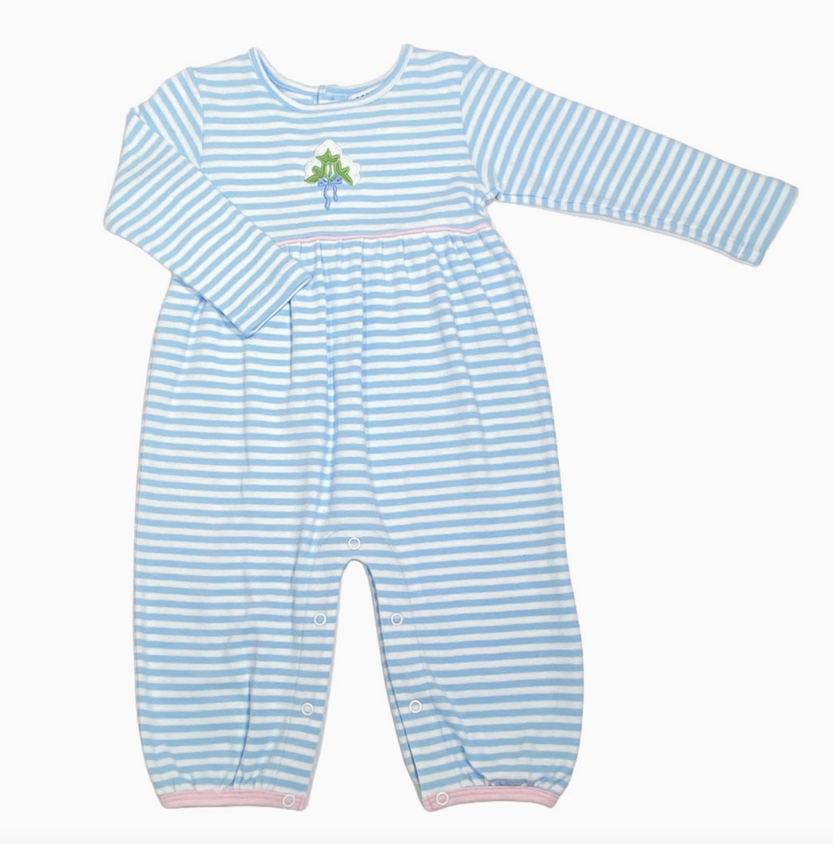 Cotton Applique Girl's Romper