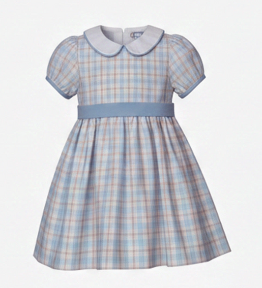 Pink/Blue Plaid Dress