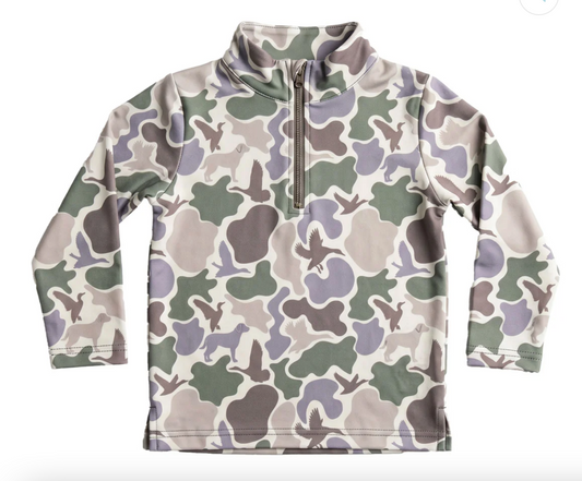 Duck Camo 1/4 Zip Pullover
