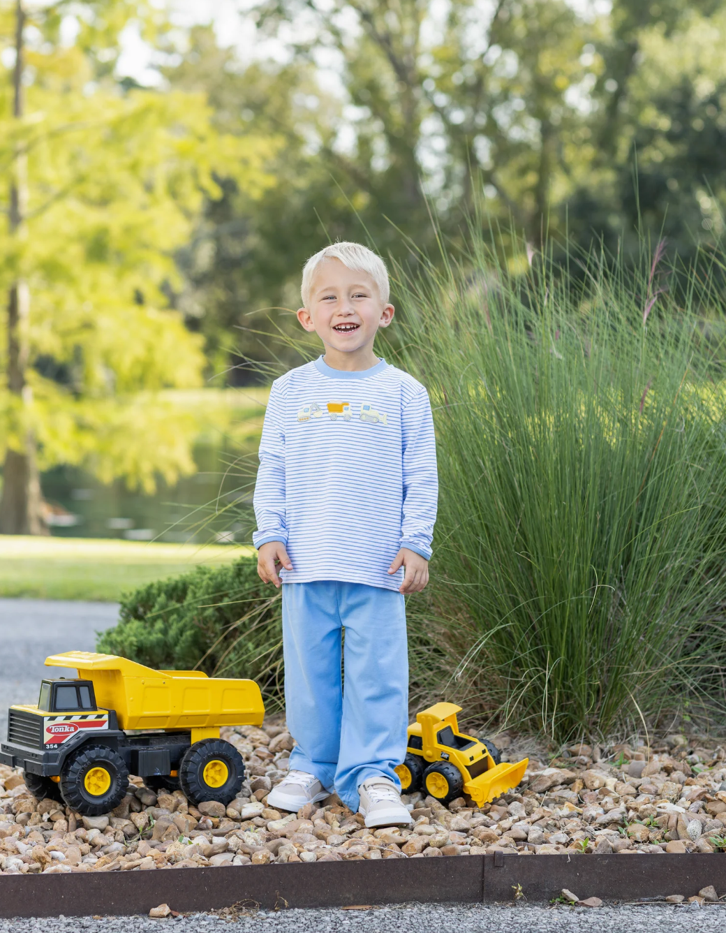 Construction Trucks Pant Set