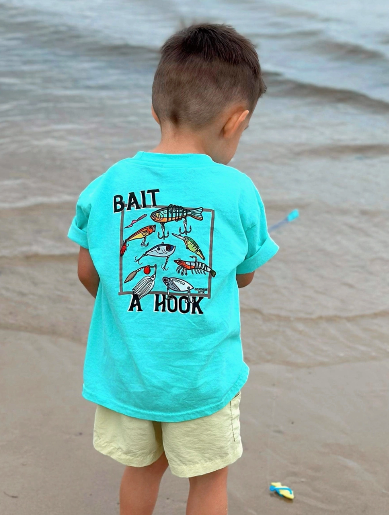 Bait a Hook T-Shirt - Blue