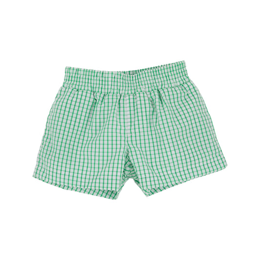 Sheffield Shorts - Green Windowpane