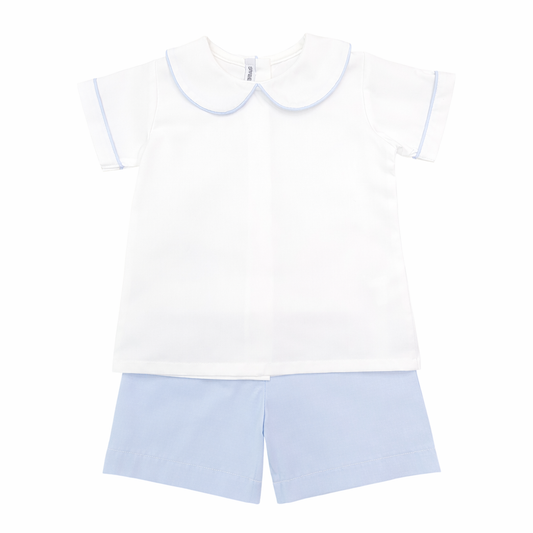 Classic Blue/White Short Set