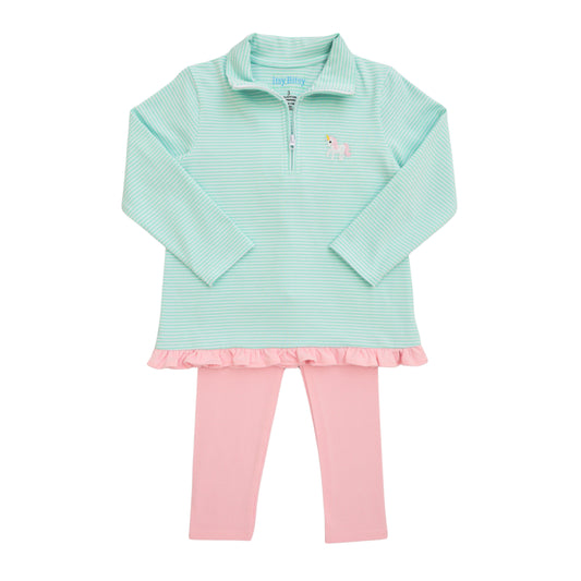 Unicorn 1/4 Zip Pullover Set