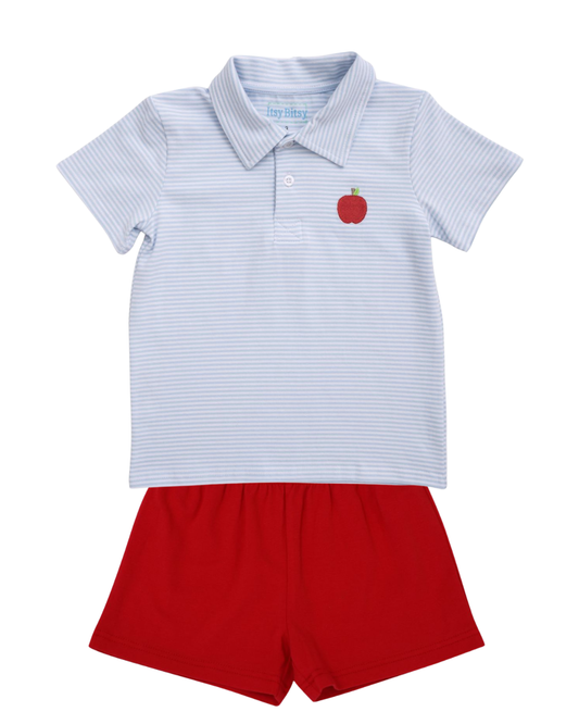 Apple Polo Short Set