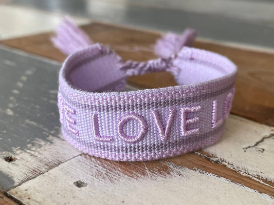 LOVE LOVE LOVE Woven Bracelet Woven