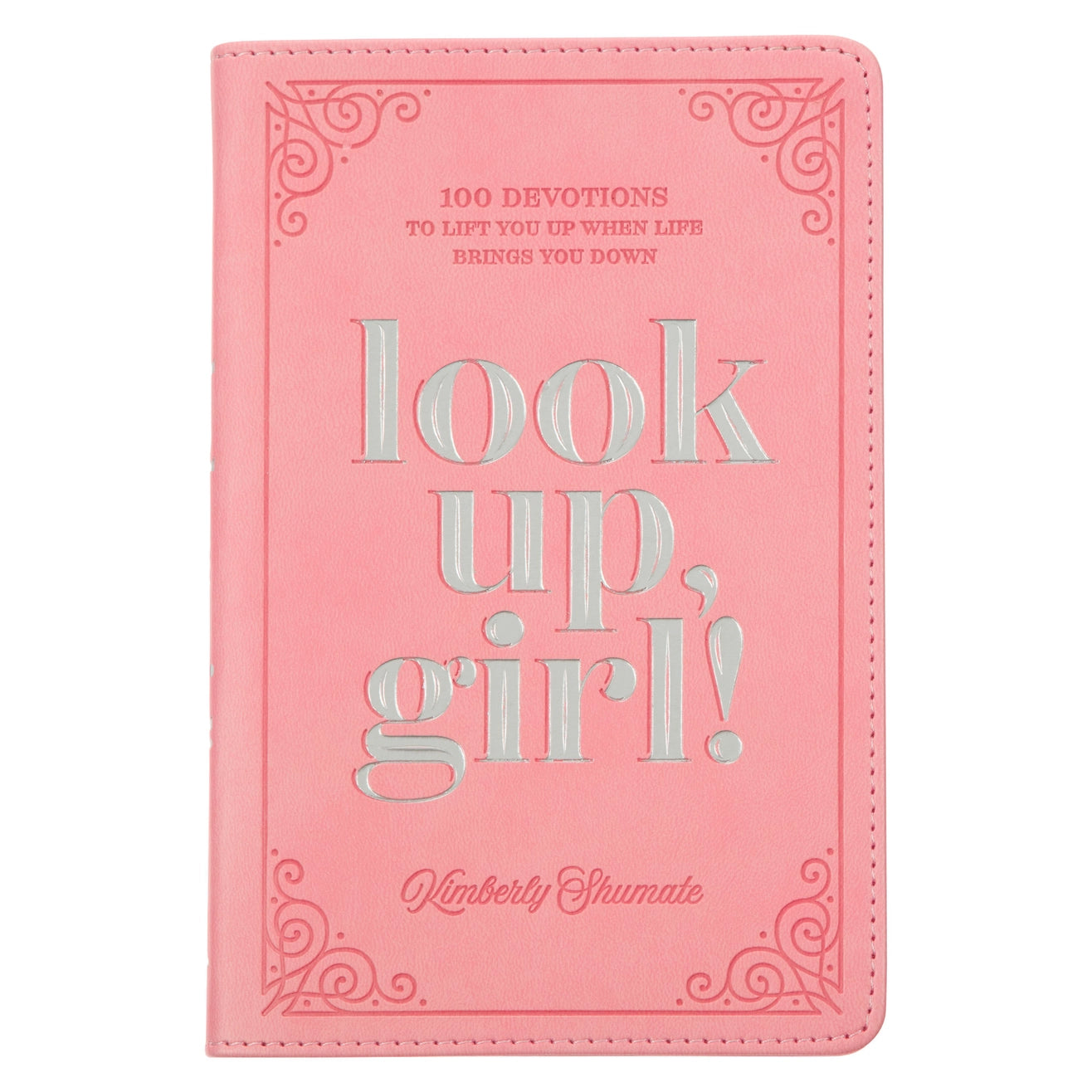 Devotional Look Up, Girl- Faux Leather Cover