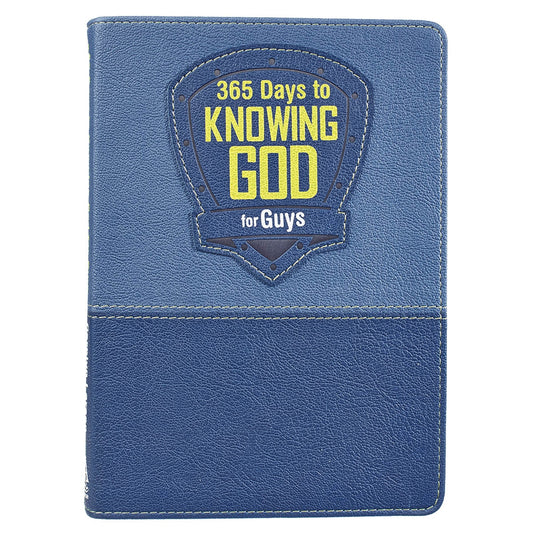 Kid Book 365 Days To Knowing God For Guys-Faux Leather