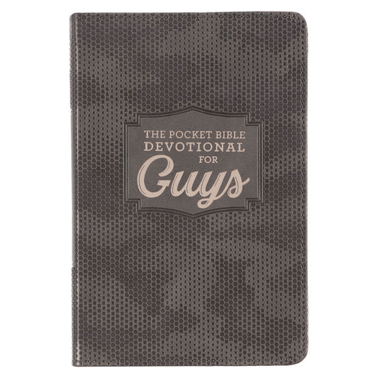 Pocket Bible Devotional For Guys Faux Leather