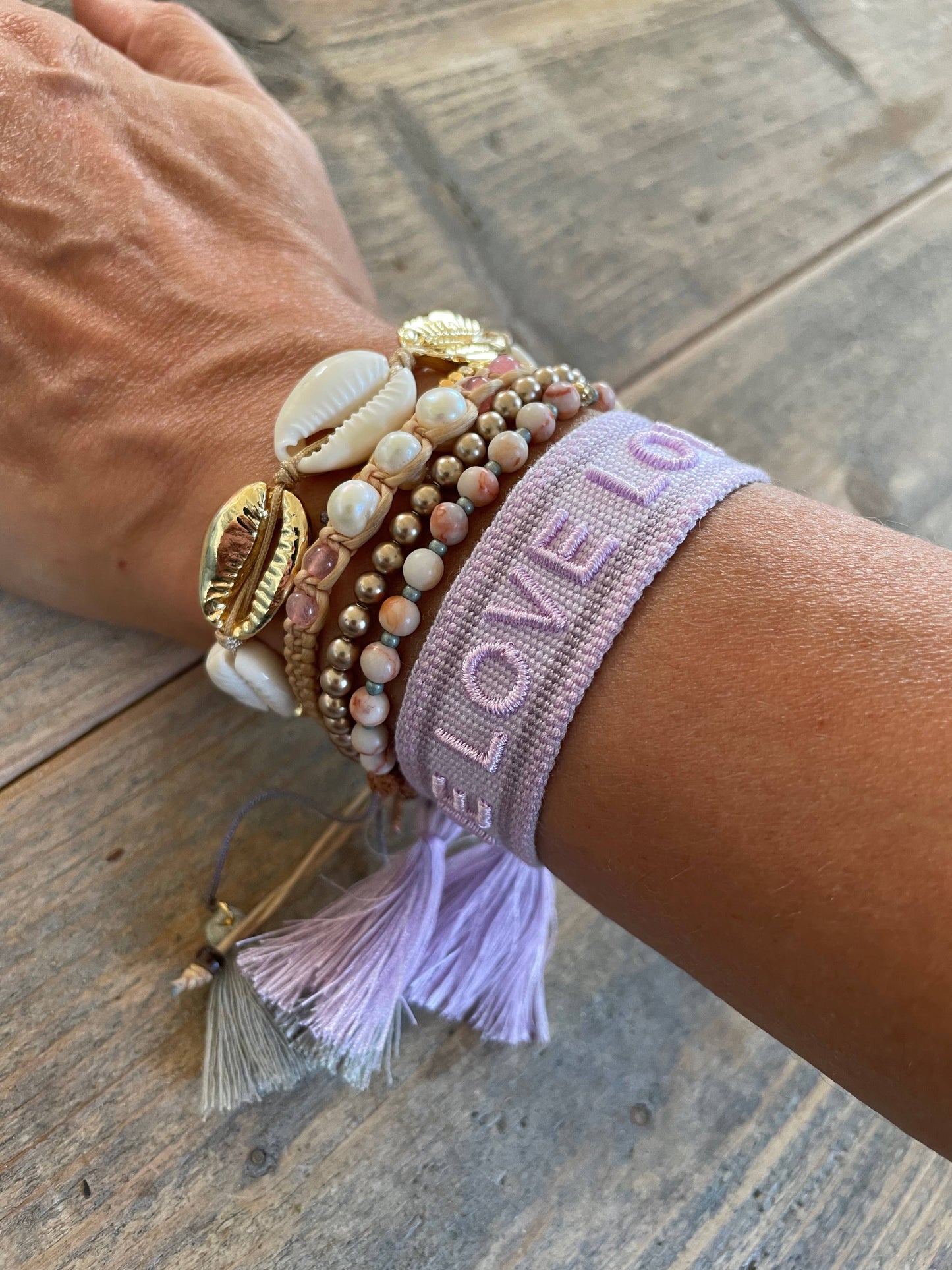 LOVE LOVE LOVE Woven Bracelet Woven