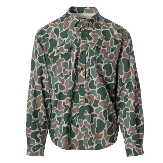 Mens Roost Camo L/S Button Down