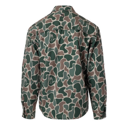 Mens Roost Camo L/S Button Down