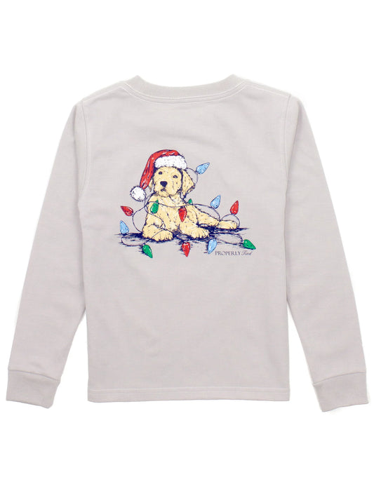 Santa Paws LS - Ice Grey