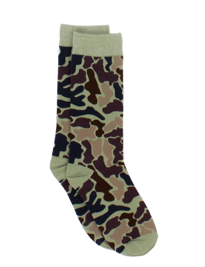 Properly Tied Lucky Duck Socks-Vintage Camo