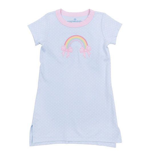 Rainbow Wishes Applique Girls Nightdress